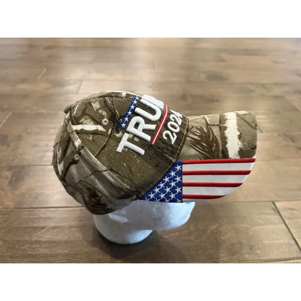Trump 2024 Keep America Great Unisex Camo Adjustable Strapback Hat Baseball Cap